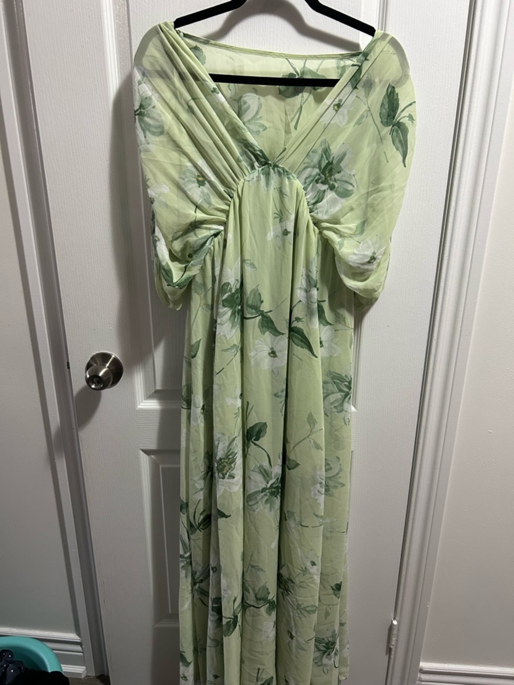 Abercrombie & Fitch Light Sage Floral Dress